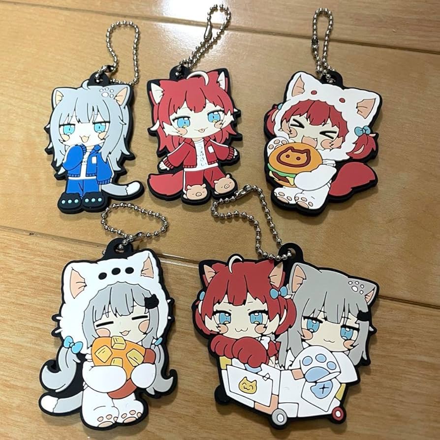 Nachoneko×赤見かるび ファミリーマート限定アクスタ、ラバー